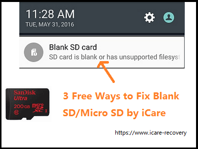 blank sd card recovery