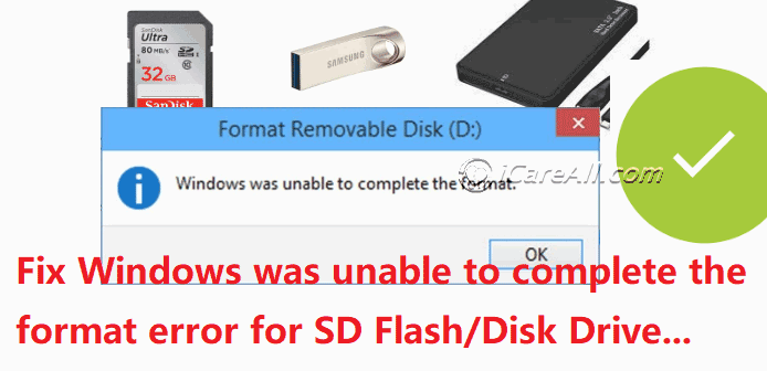 Cannot format memory card