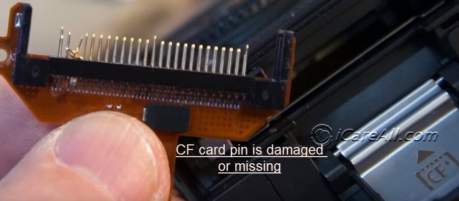 CF card pins damaged