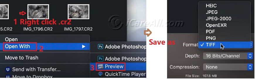 cr2 image convert on mac