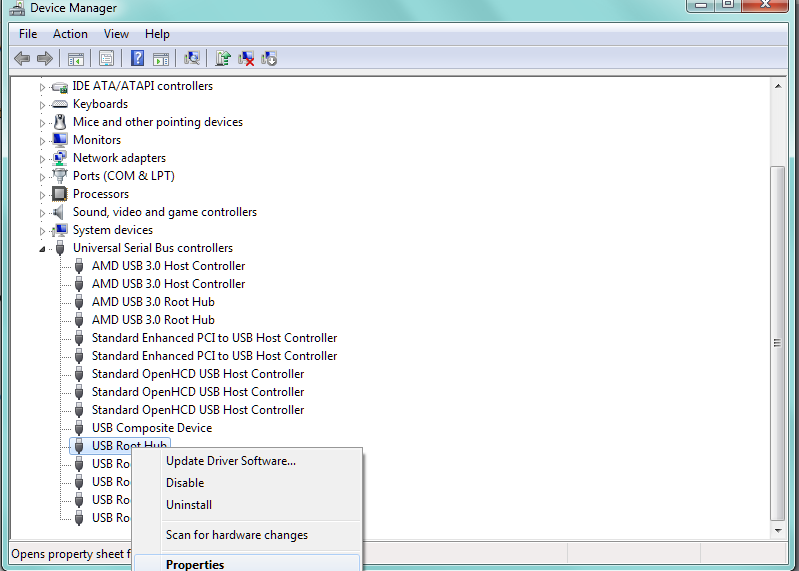 Turn on USB Root Hub to fix undetected external hard drive