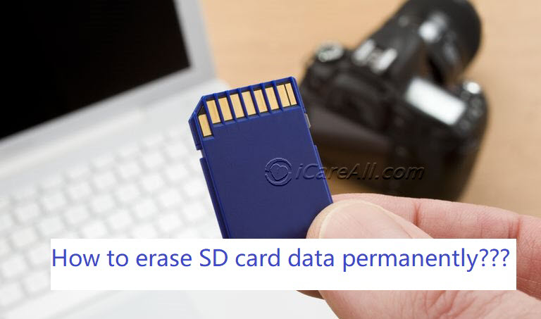 erase sd card
