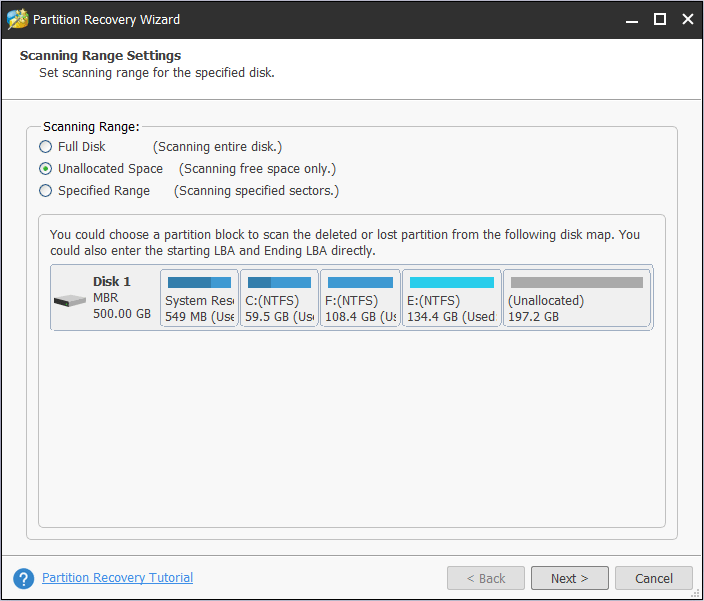 recover raw partition