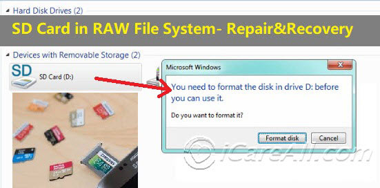SD Card asking format in Windows