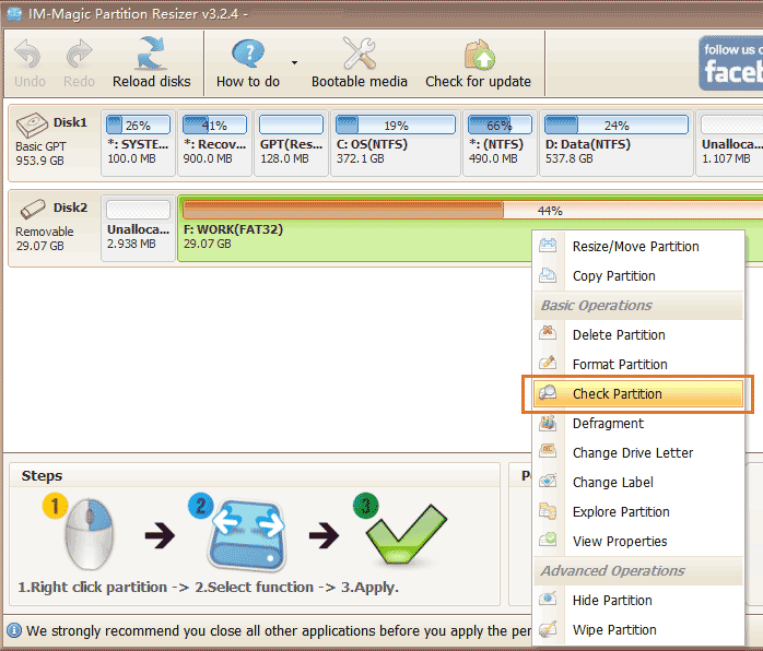 mulighed Valnød gennembore USB Drive RAW File System Repair/Format Tool or repair using CMD