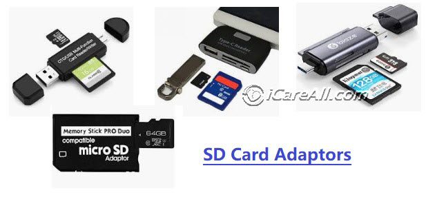connect sd card to pc via adaptor
