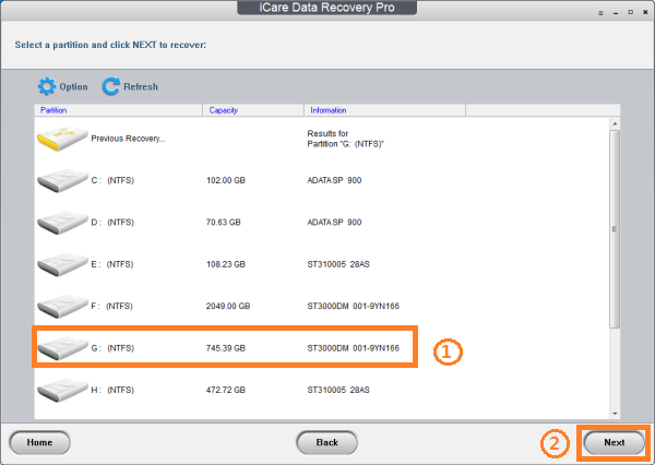 Steps to recover files after format