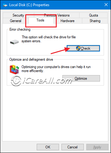 repair device with error checking