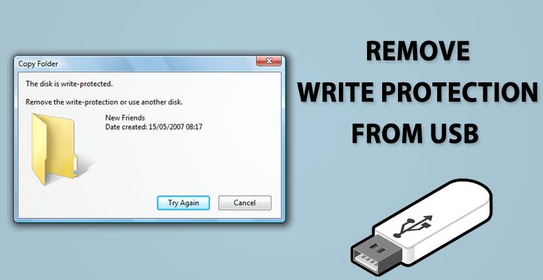 Remove write protection for usb